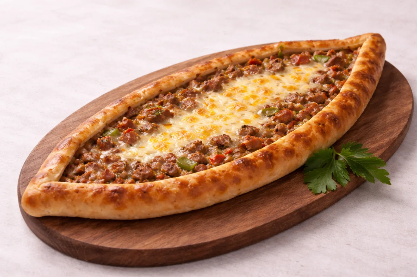 Kuşbaşılı Kaşarlı Pide